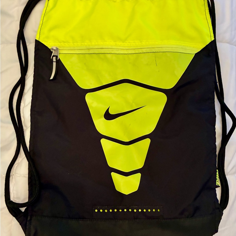 Nike Neon Yellow and Black Men's Backpack